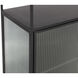 Parsons Clear / Matte Black Bookcase